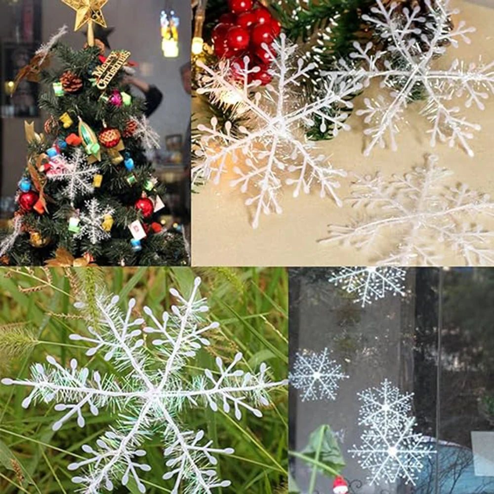 Sparkling Snowflake Ornaments for Festive Decor - Image 9