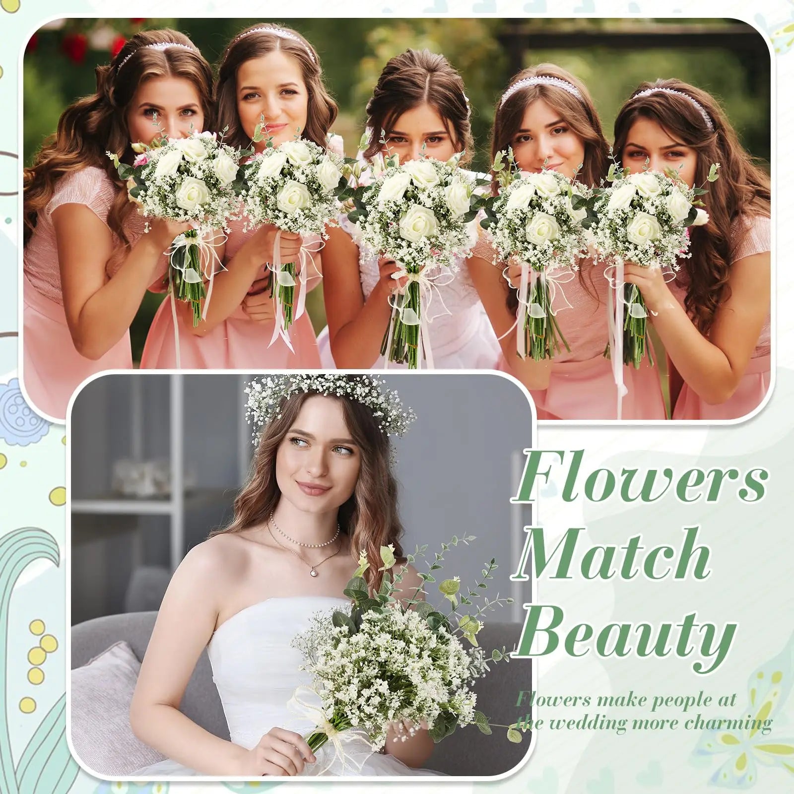 10/15pcs Artificial Baby's Breath Flowers - Perfect for Christmas Decor! - Image 14