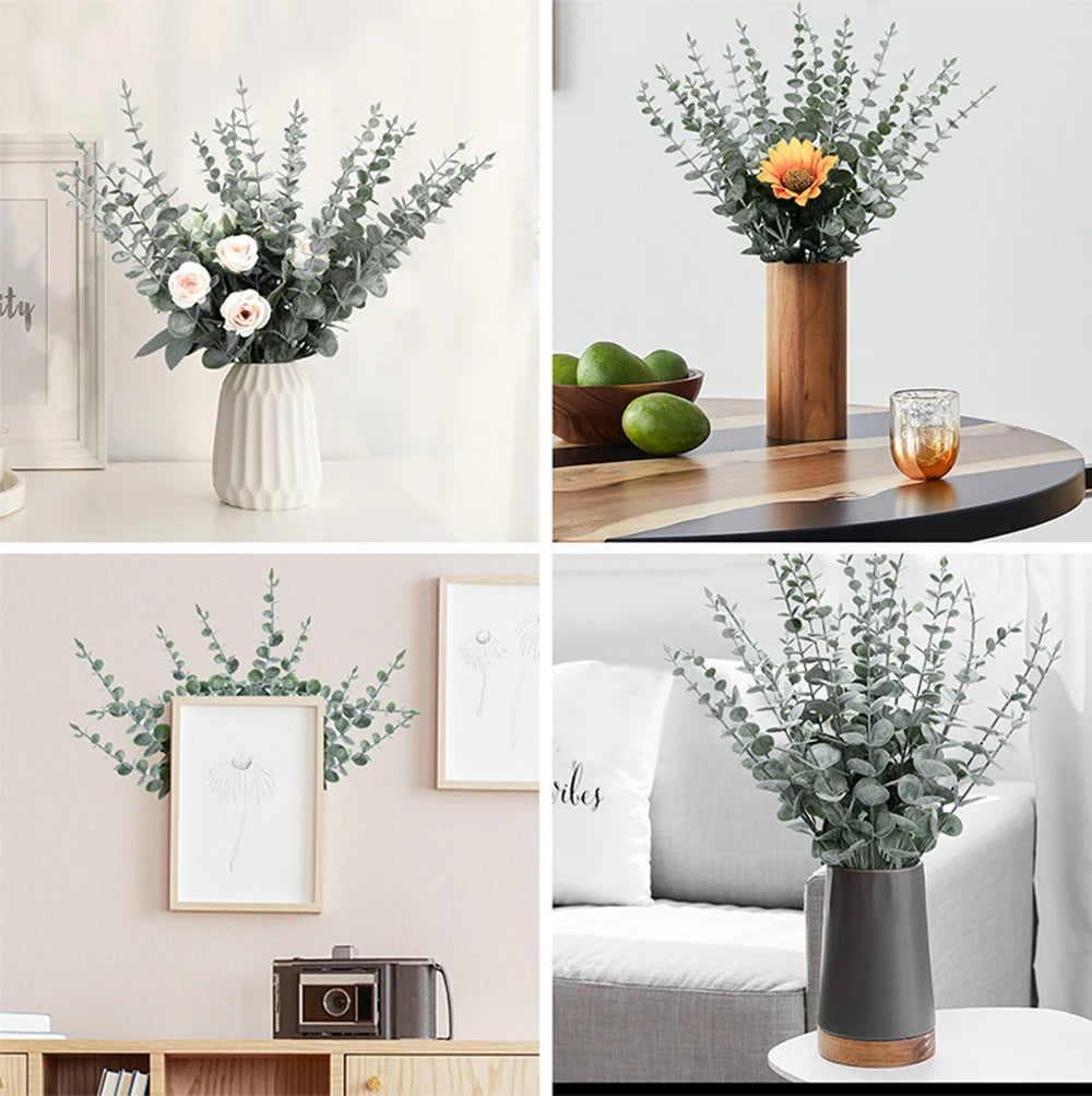 5pcs Gold Eucalyptus Branches for Christmas Decor - Image 32