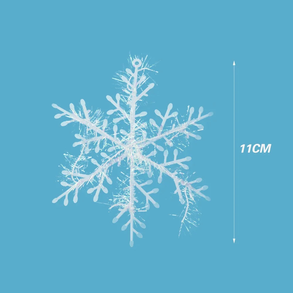 30Pcs White Snowflake Hanging Christmas Ornaments - Image 4