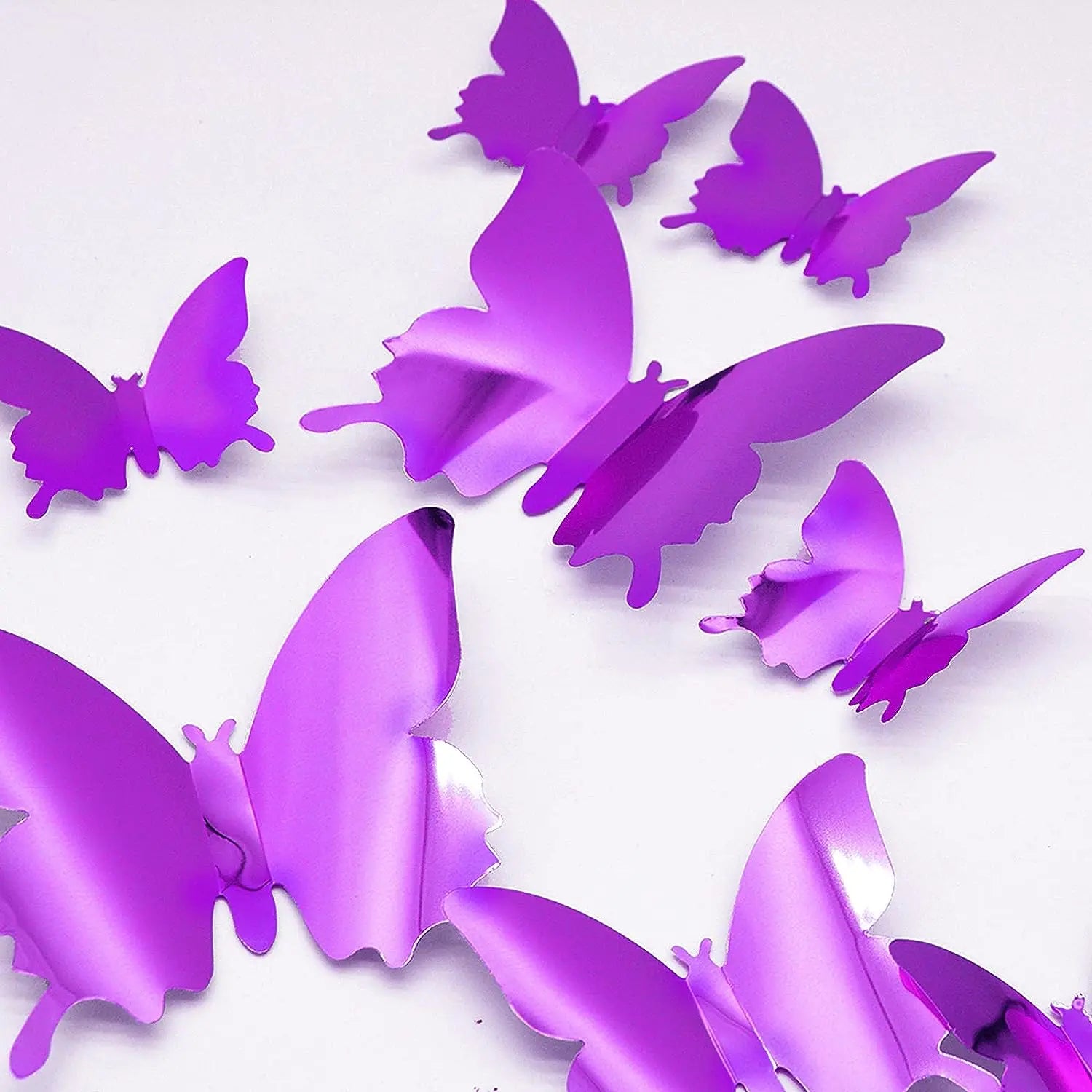 12PC 3D Butterfly Mirror Wall Stickers for Christmas Decor - Image 18