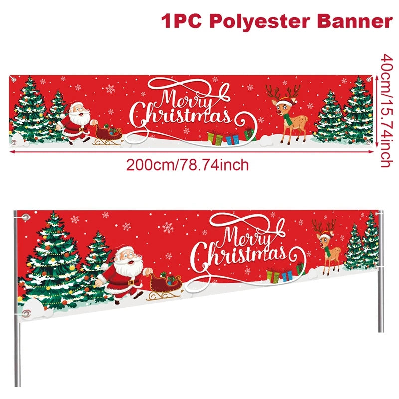 Charming Christmas Outdoor Banner for Holiday Cheer - Image 10