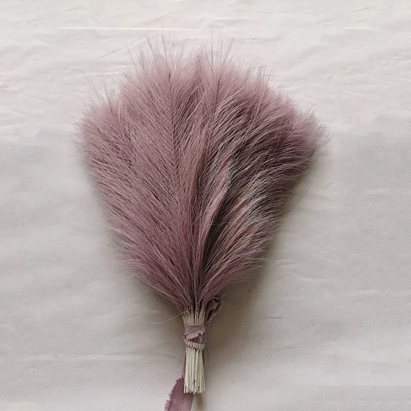 10pcs Faux Pampas Grass Bouquets for Festive Decor - Image 4