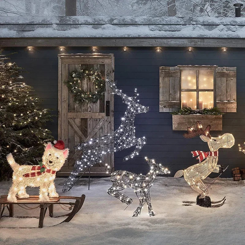 Deer Shaped LED Christmas Yard Decorations - Image 5
