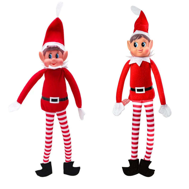 Adorable Red Elf Doll Ornament for Christmas Cheer