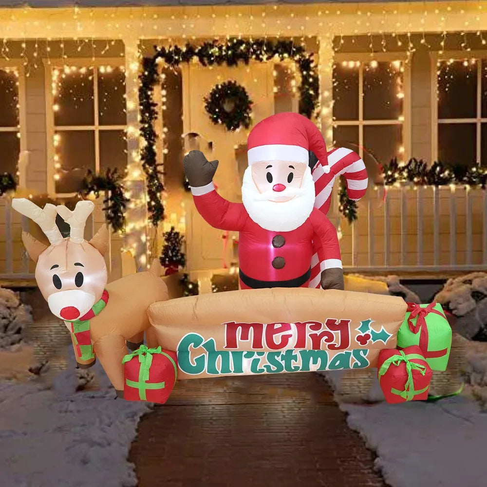 Vibrant LED Inflatable Christmas Yard Decorations - Image 3