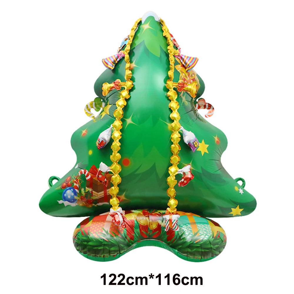 Festive Christmas Balloons: Tree, Santa & Snowman Decor - Image 6