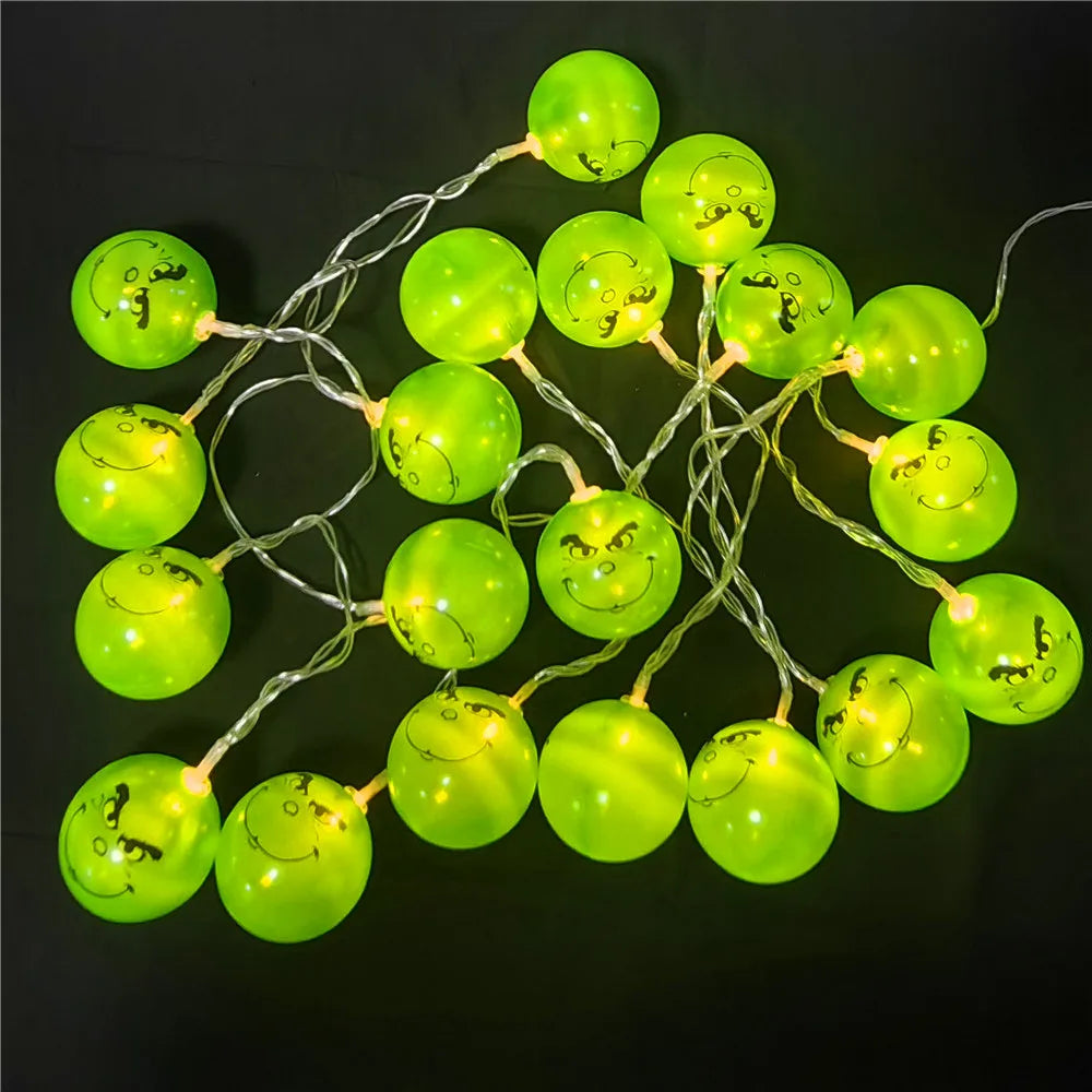 Festive Green Ball String Lights for Holiday Decor - Image 31