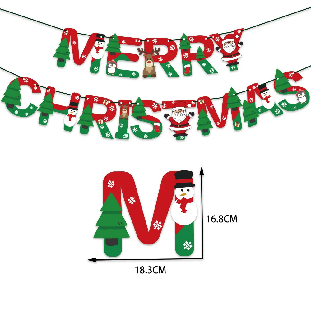 Festive Red & Green Merry Christmas Banner - Image 12