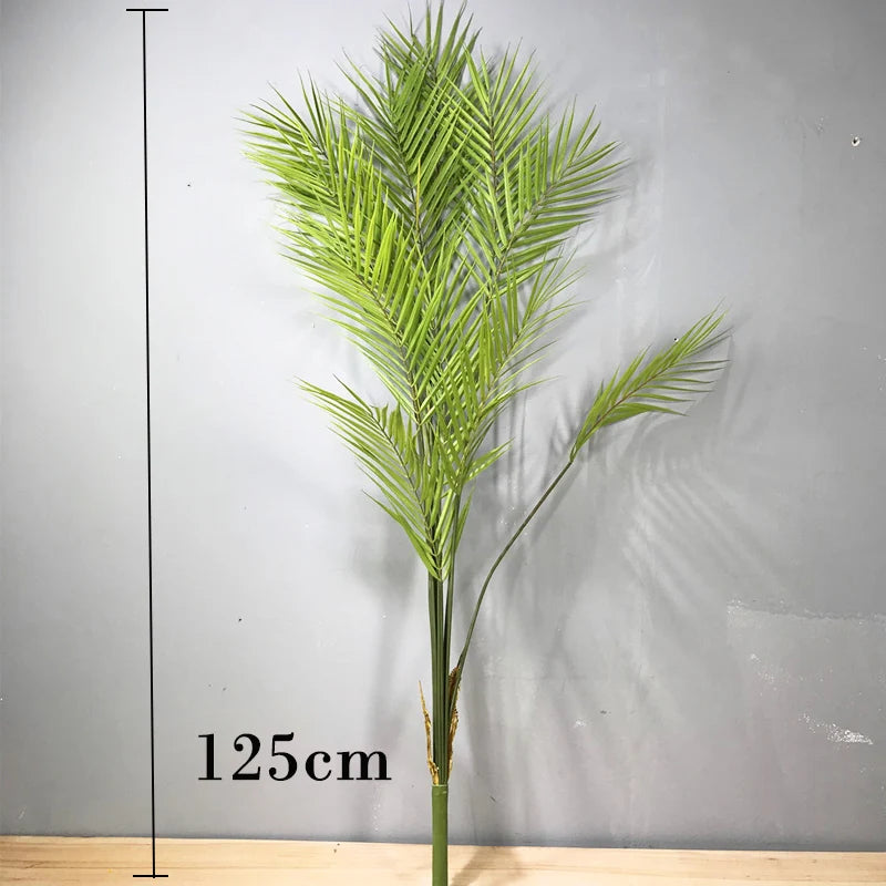 125cm Large Tropical Monstera Palm Plant Decor - Image 2