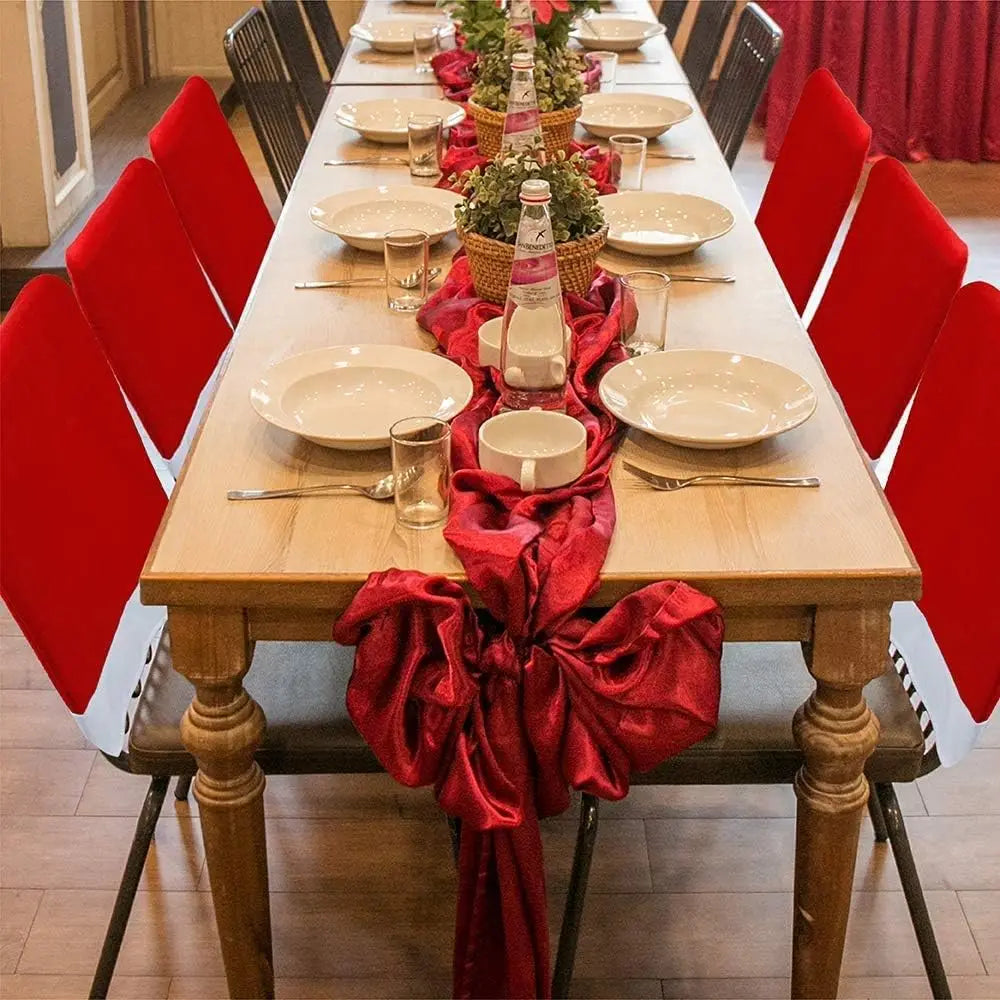 Festive Santa Hat Chair Covers for Christmas Décor - Image 20