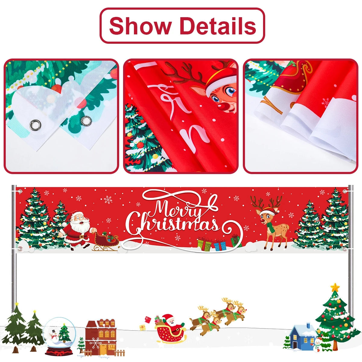 Charming Christmas Outdoor Banner for Holiday Cheer - Image 16