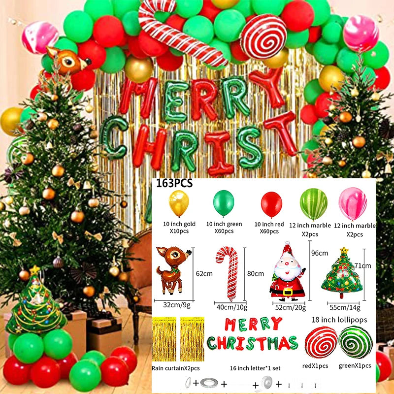 Festive Christmas Balloon Arch Kit - Santa & Gifts - Image 30