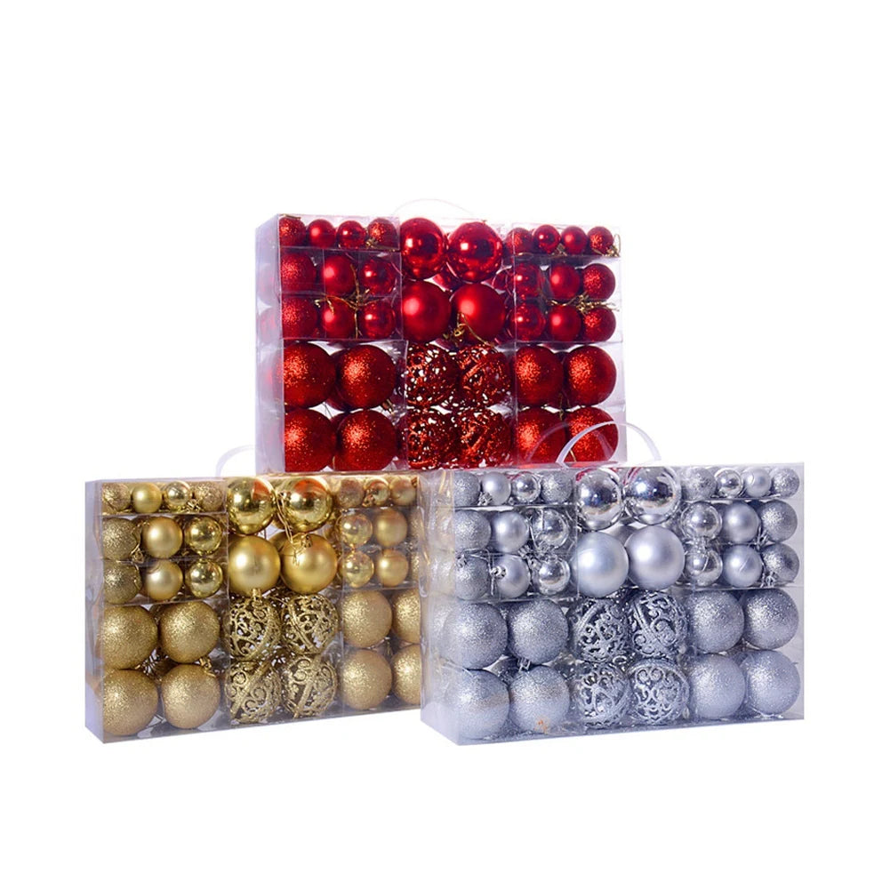 Shatterproof Purple Christmas Tree Ornaments Set - Image 6