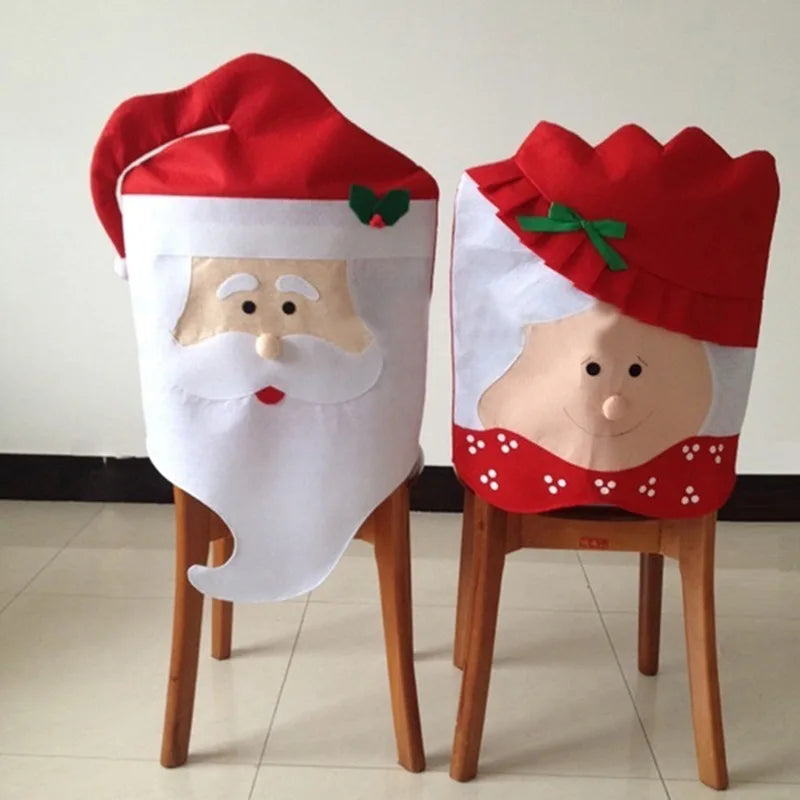 Festive Santa & Snowman Dining Chair Covers - Image 9