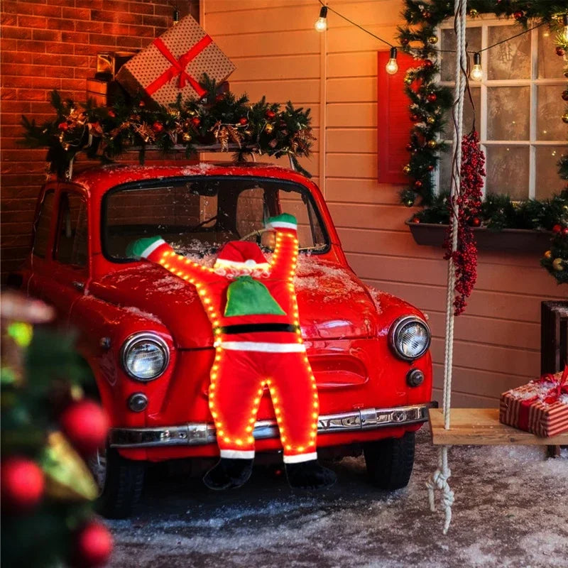 Festive Santa Climbing Wall Decoration for Christmas - Image 14