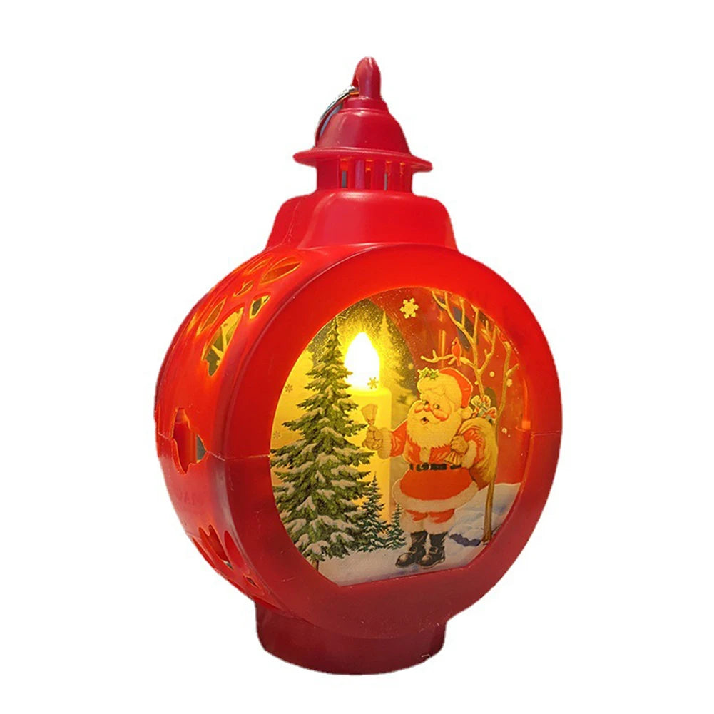 Festive Portable Christmas Night Light Lantern - Image 15