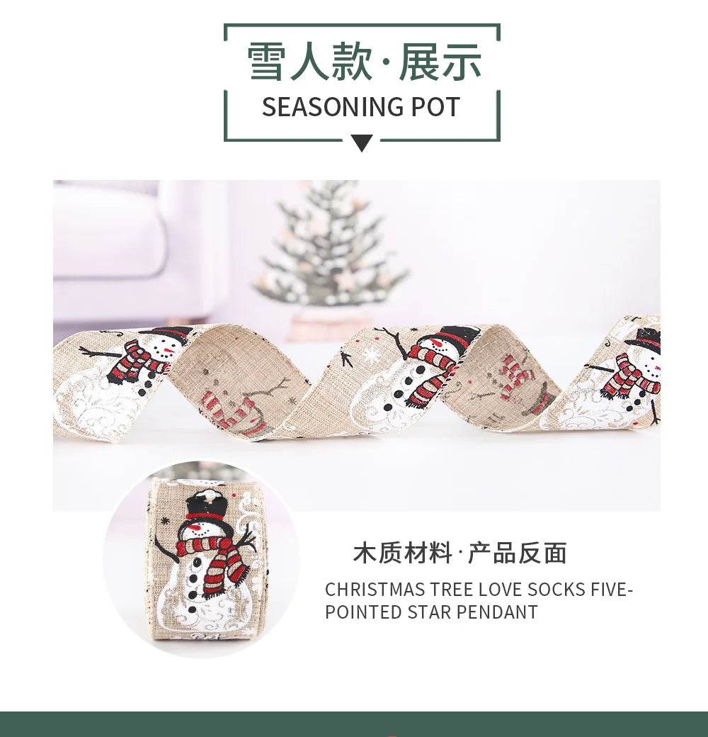 Festive Burlap Christmas Ribbon for Beautiful Gift Wrapping - Image 13