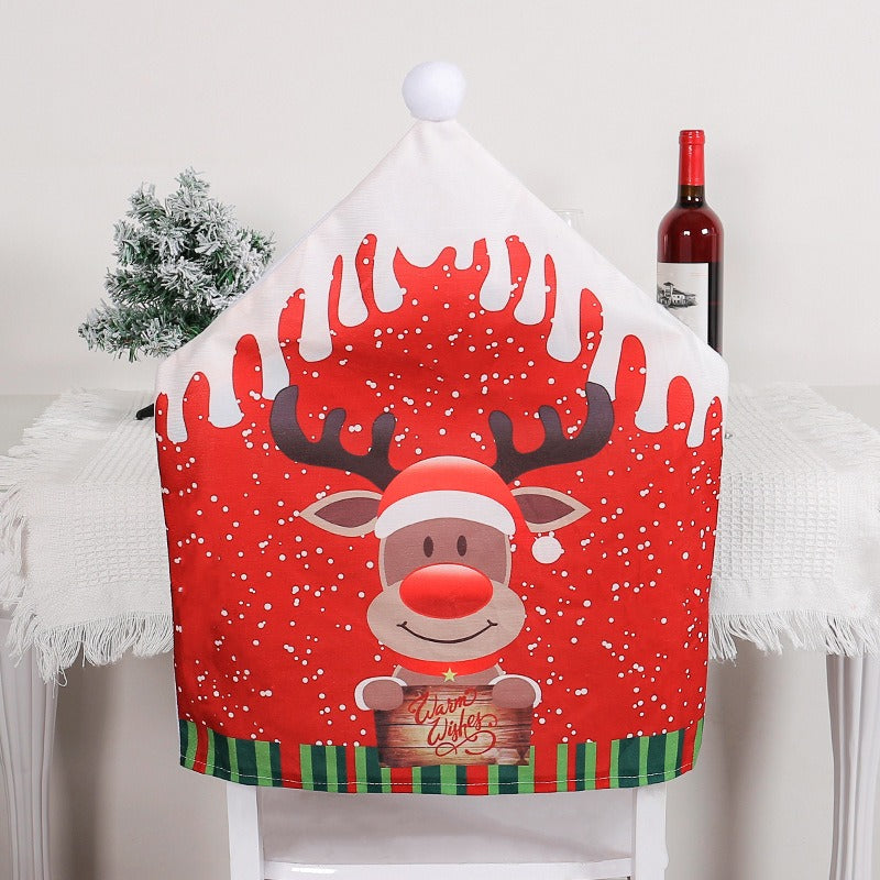 Festive Santa Hat Chair Covers for Christmas Cheer - Image 12