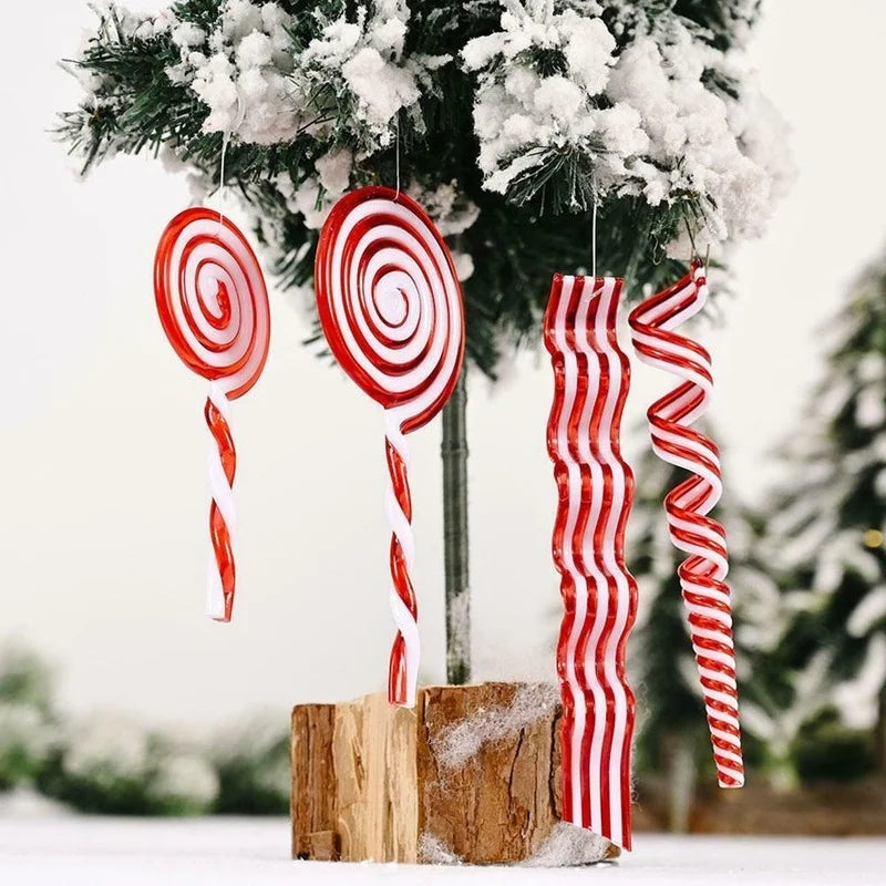Charming Red & White Candy Cane Ornaments - Image 7