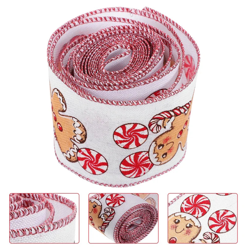 Gingerbread Christmas Garland with Decorative Bow - Image 14