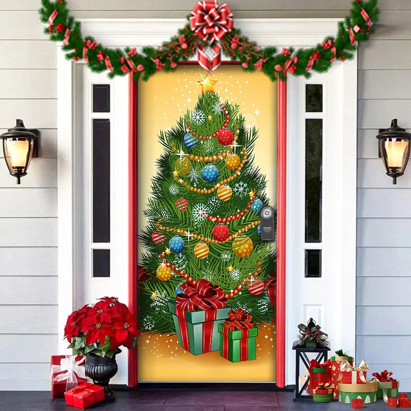Festive Christmas Door Cover for Outdoor Cheer - Image 17