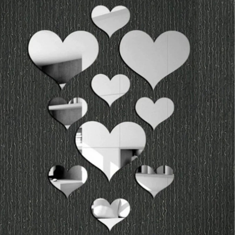 Festive Circular 3D Mirror Wall Decals for Christmas - Image 34