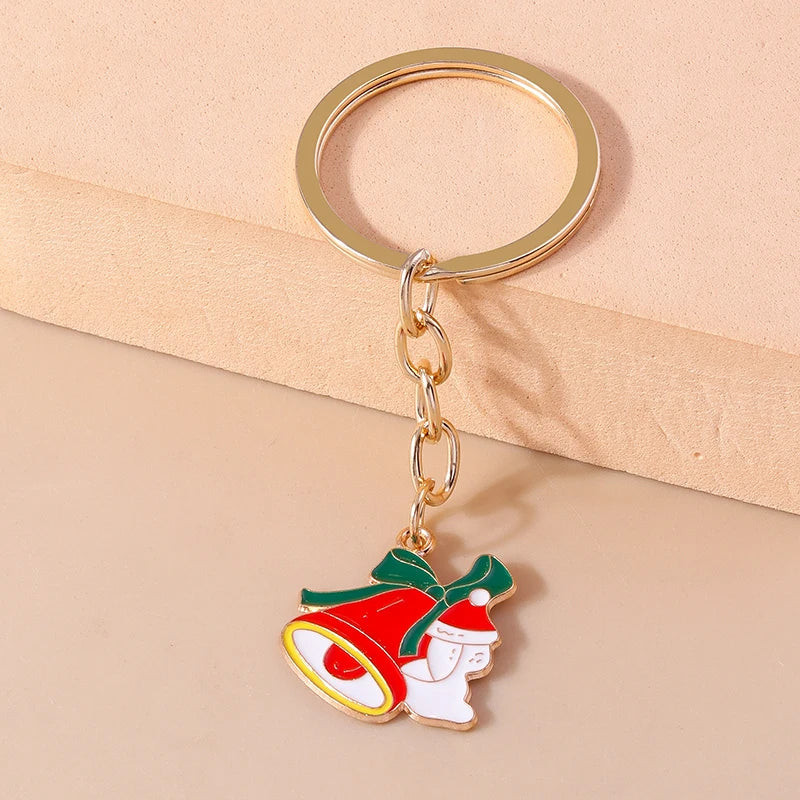 Charming Christmas Keychain: Santa & Snowman Duo - Image 38