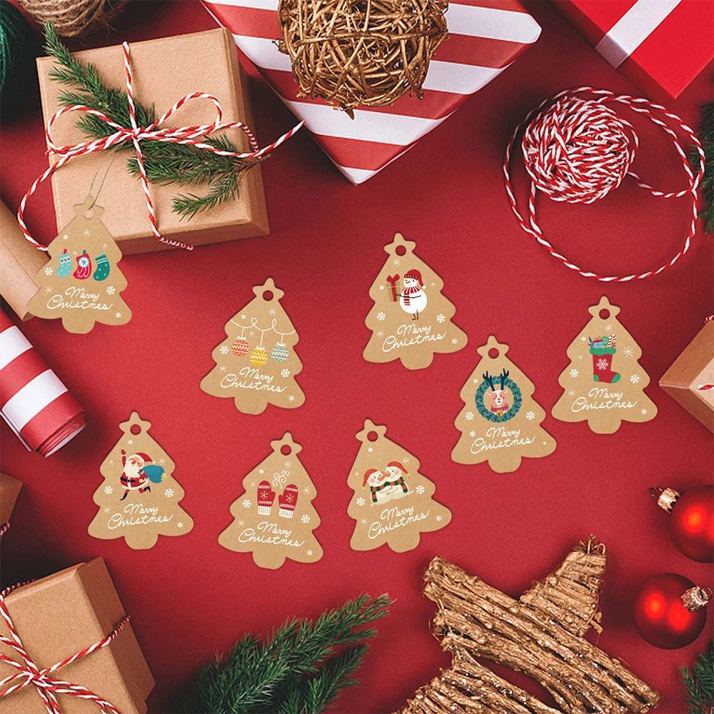 48 PCS Christmas Tree Tags for Gift Wrapping - Image 20