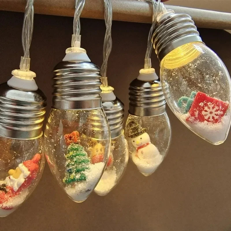 Charming Santa Claus LED String Lights for Christmas - Image 5