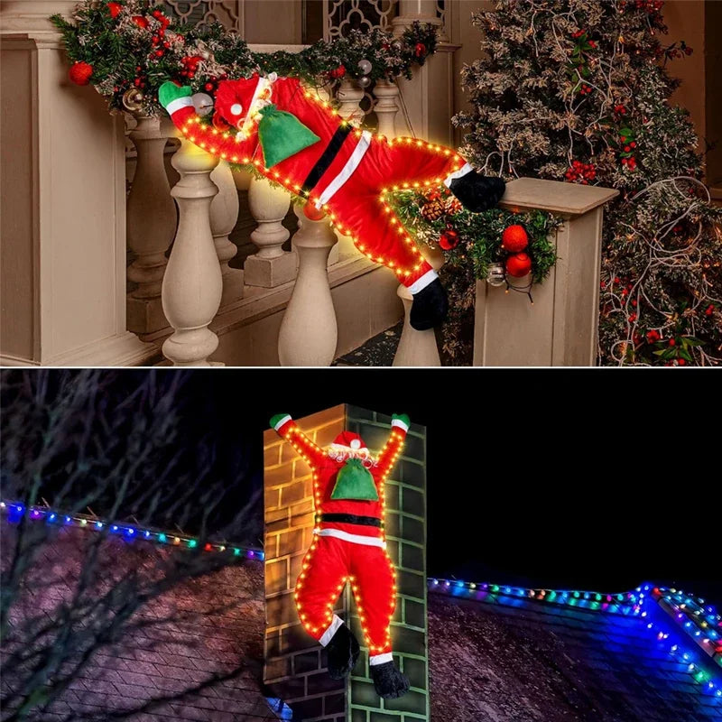 Festive Santa Climbing Wall Decoration for Christmas - Image 17