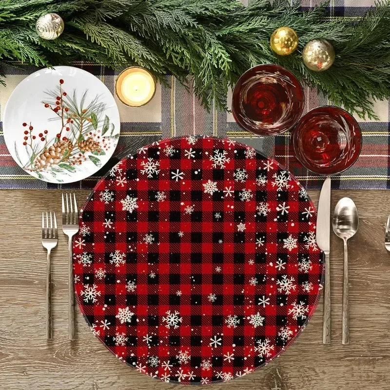 Charming Snowman & Cardinal Christmas Placemats - Image 3