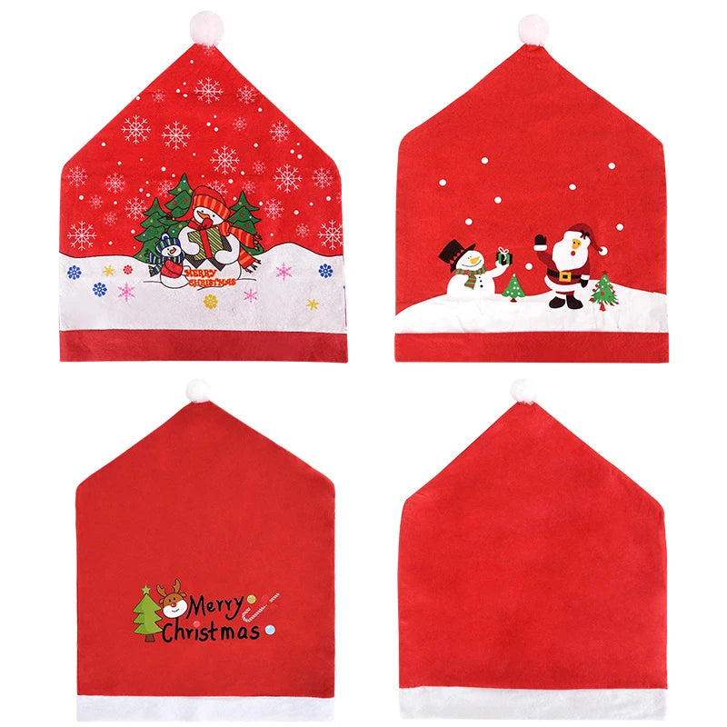 Charming Snowman & Santa Chair Covers for Christmas - Image 23