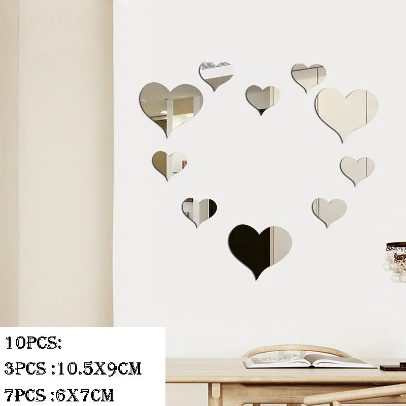Festive Circular 3D Mirror Wall Decals for Christmas - Image 21