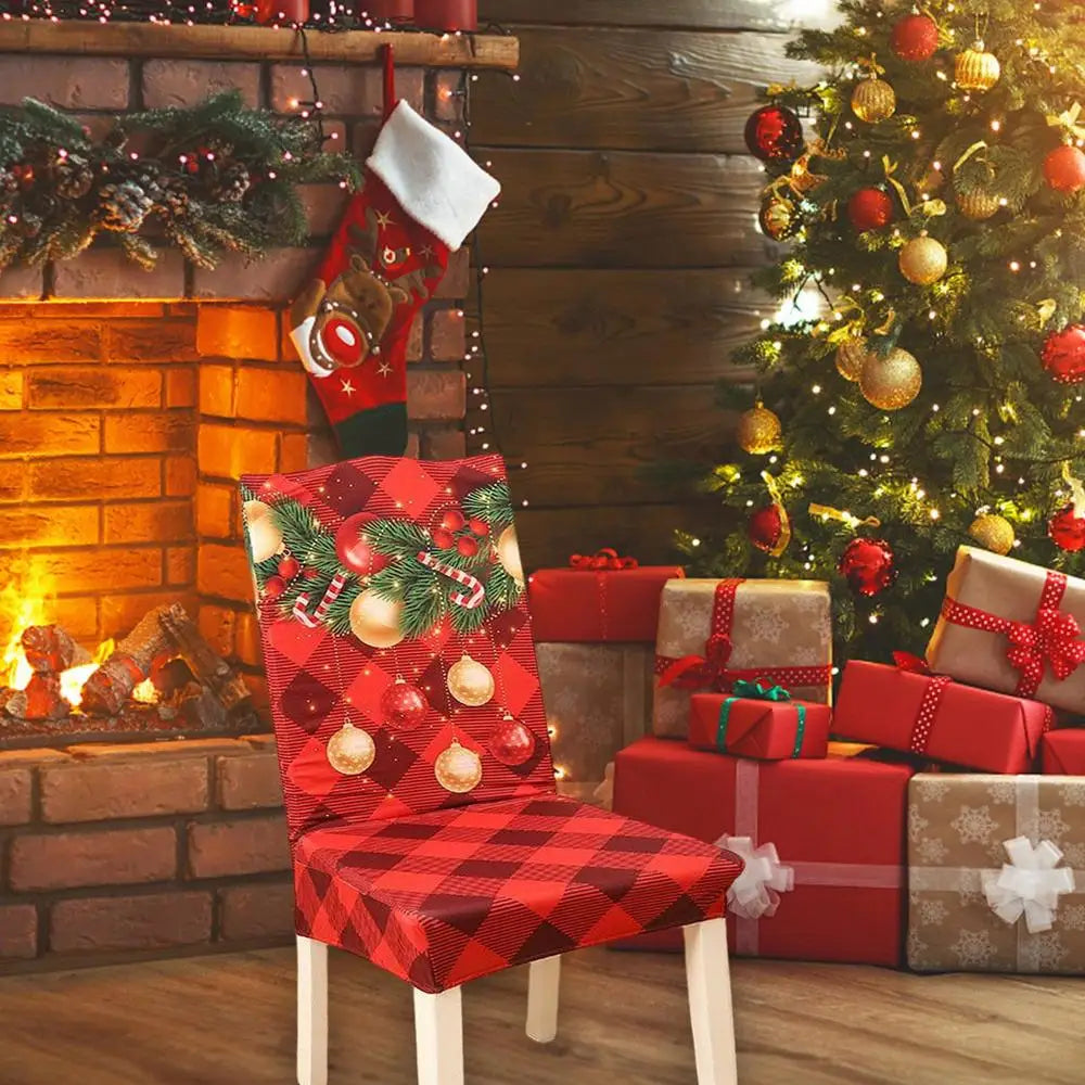 Festive Reusable Christmas Chair Covers - Soft & Stylish - Image 15