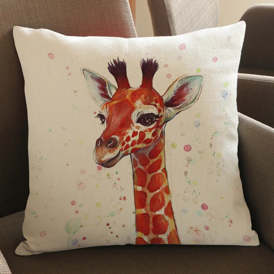 Festive Wild Animal Throw Pillows for Christmas - Image 7