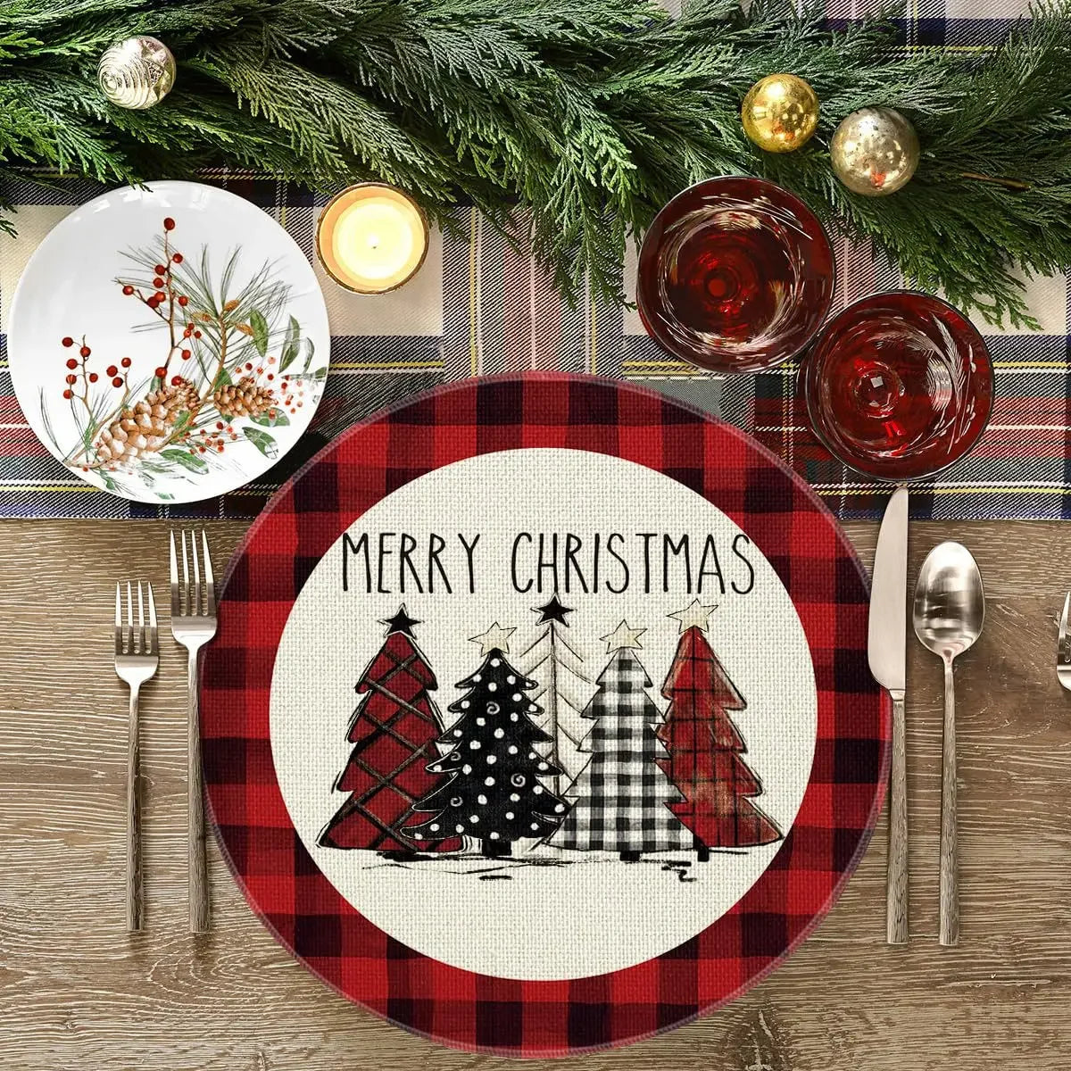 Charming Snowman & Cardinal Christmas Placemats - Image 29