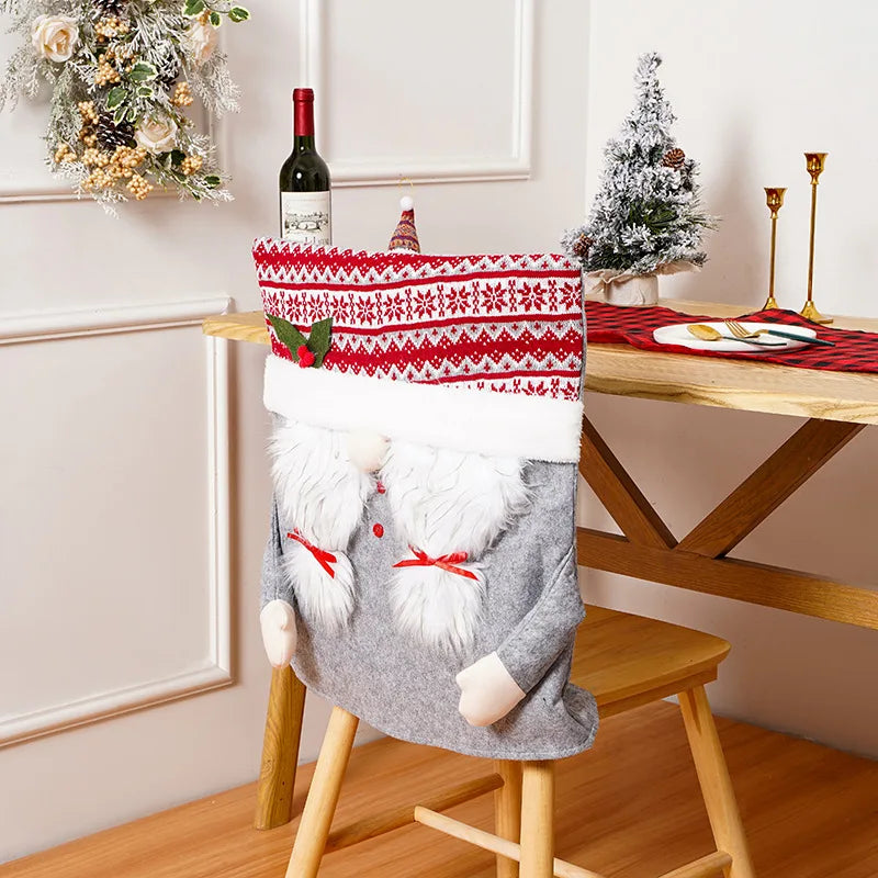 Festive Santa Claus Chair Covers for Christmas Dining - Image 16