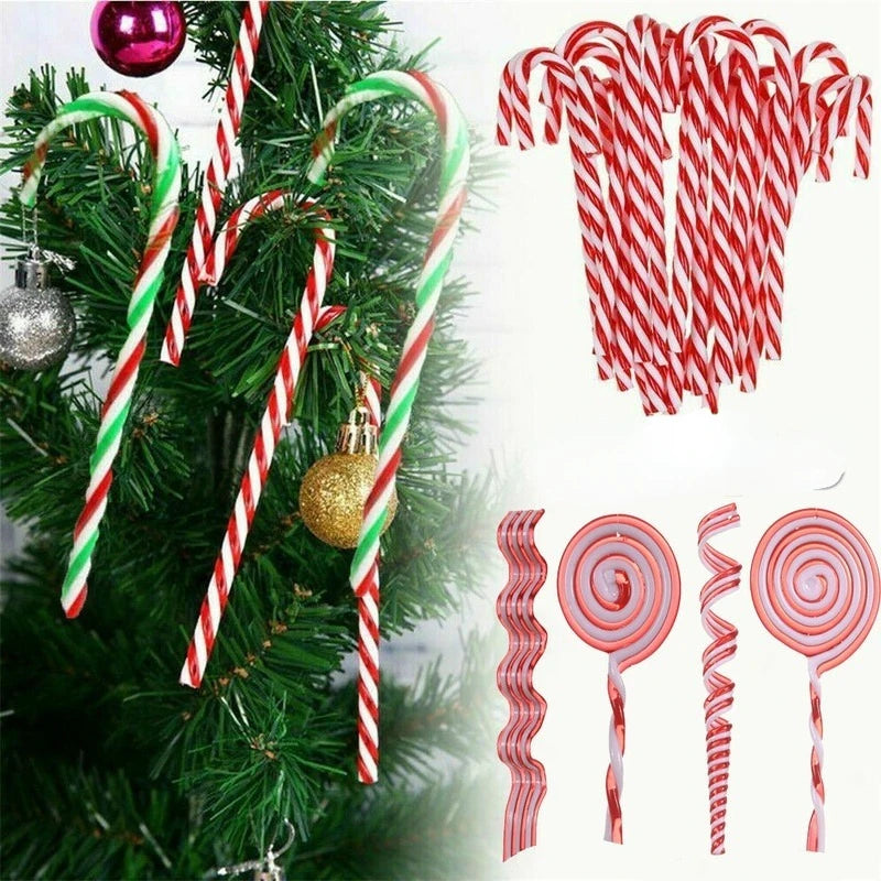 Charming Red & White Candy Cane Ornaments - Image 11