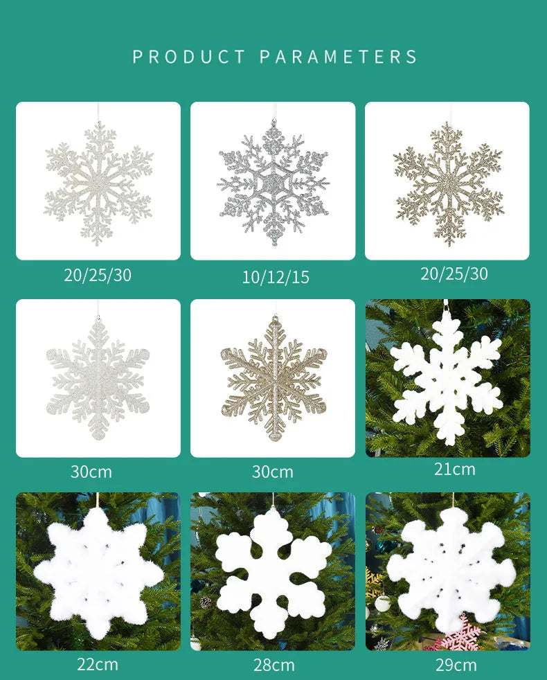 Stunning PVC Snowflake Ornaments for Christmas Decor - Image 20