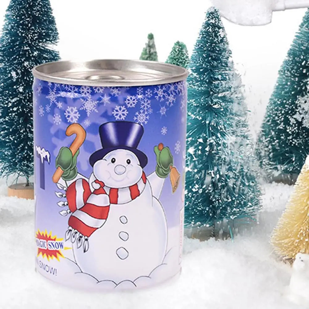 Festive 6-Piece Resin Snow Canister Set - Image 8