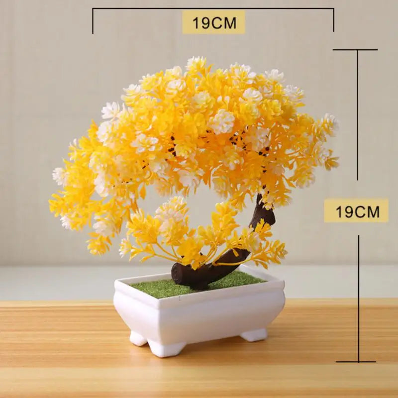 Charming Mini Sakura Snowball Potted Plant Décor - Image 4