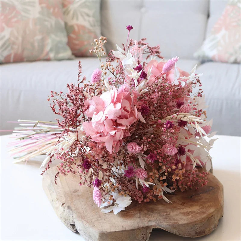 30CM Boho Dried Flower Bouquet for Christmas Decoration - Image 4