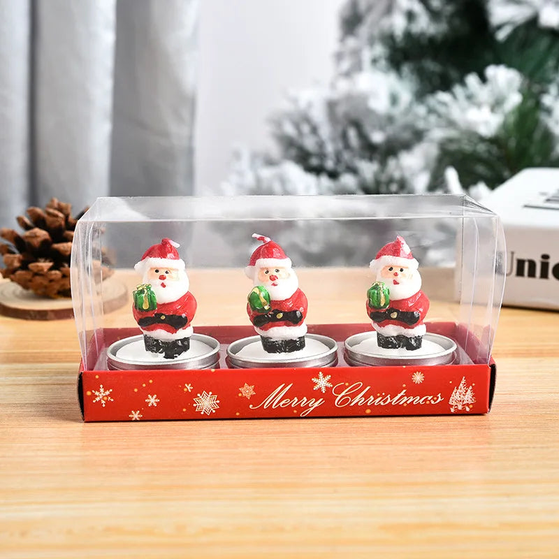 “3-Piece Christmas Candle Set – Festive Decor” - Image 5