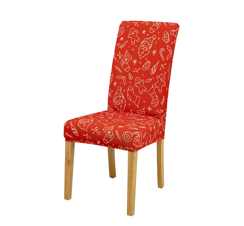 Stretchable Holiday Chair Covers - Festive Dining Décor - Image 18