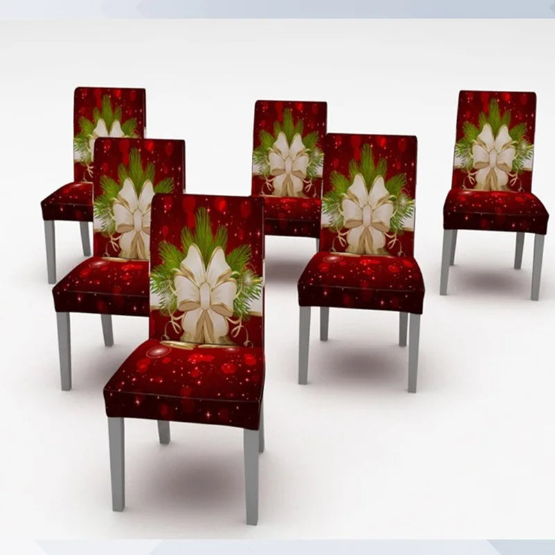 Festive Stretch Chair Covers for Holiday Dining - Image 20