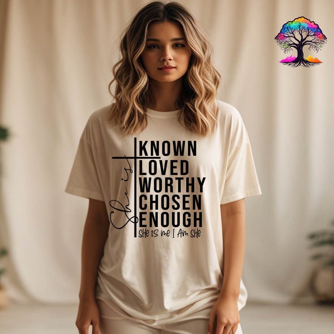 Christian Tshirt- She is- Scripture