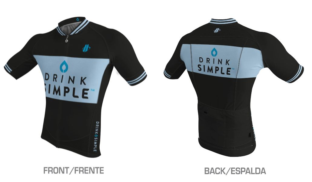 Drink Simple custom cycling kit design