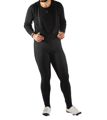 cyclist wearing black Arenburg bib tight