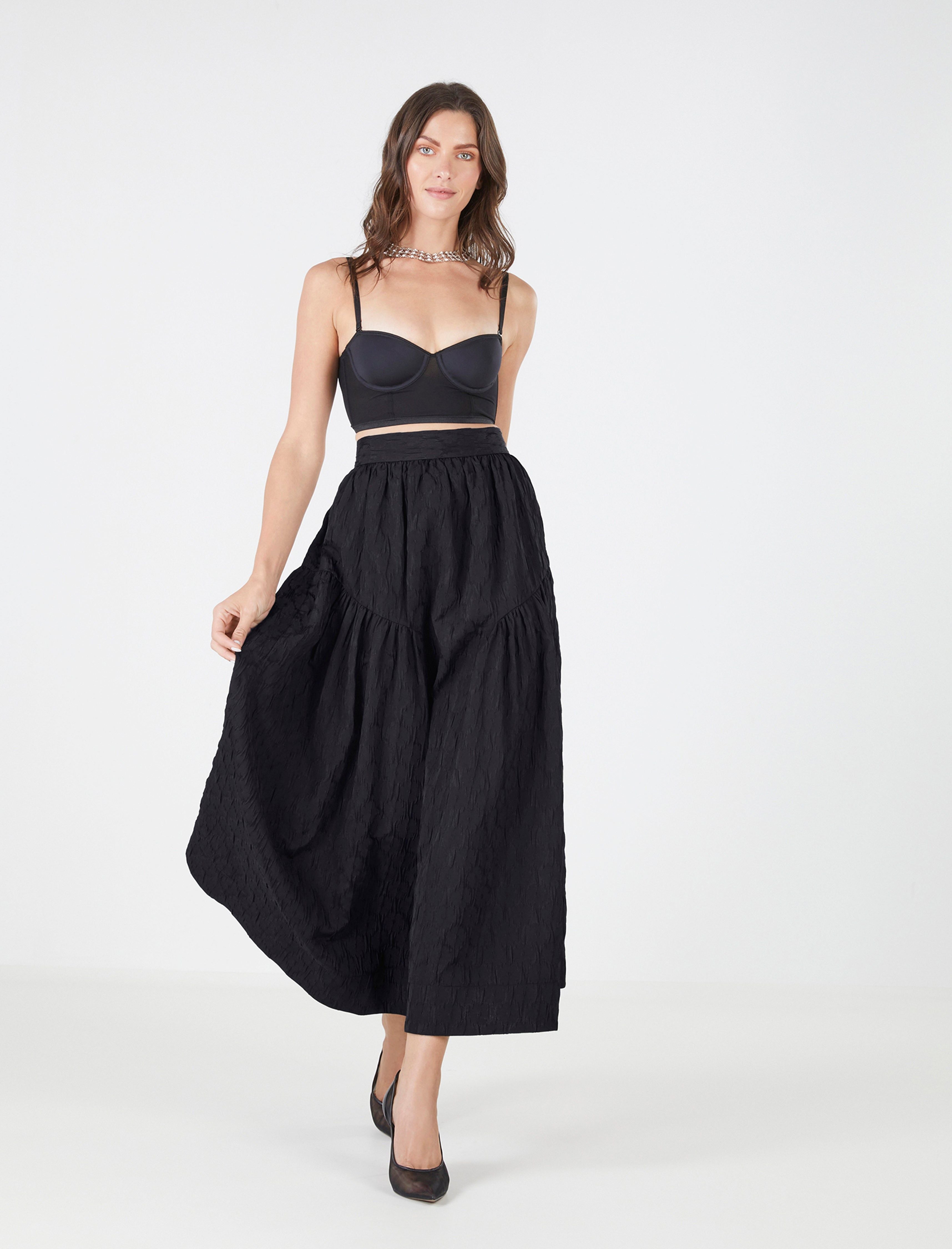 BCBGMAXAZRIA | Elisabetta Skirt In Black Beauty | The Collective